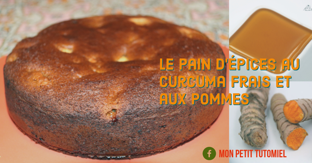 Recette du pain d'épices au curcuma & aux pommes