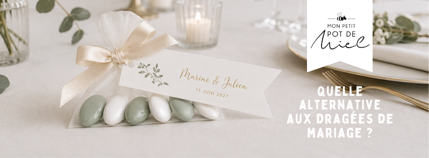 Alternative aux dragées de mariage : pourquoi choisir un petit pot de miel personnalisé ?