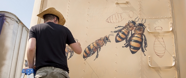 "ART-PICULTURE" : des murs d'abeilles