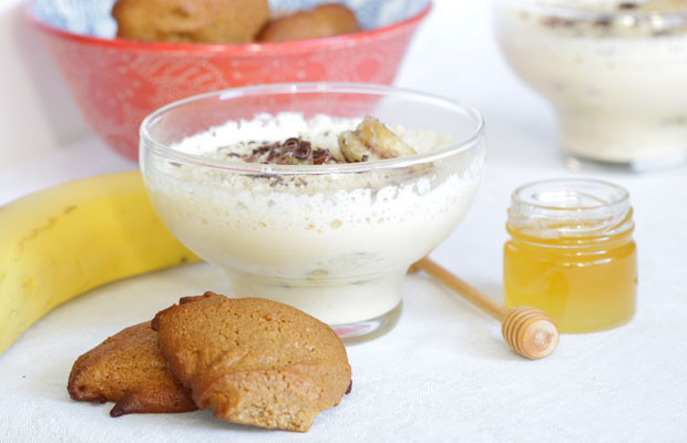 Recette du Tiramisu aux bananes caramélisées au miel et au pain d'épices