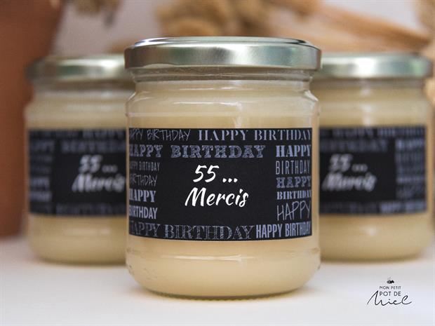 idée cadeau pour invités d'un anniversaire - des petits pots de miel