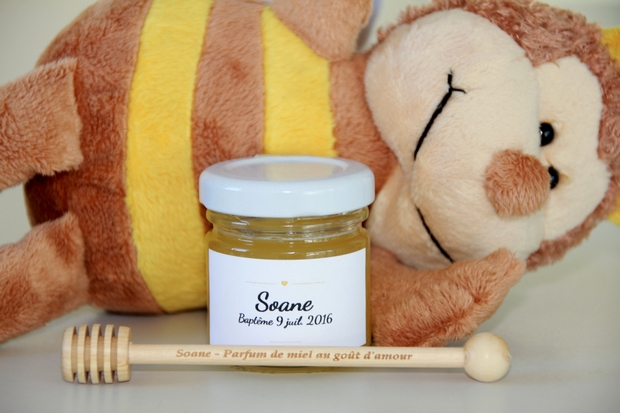 Cadeau d'invite personnalisable- des petits pots de miel