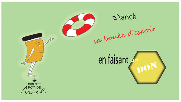 Mon Petit Pot de Miel fait un don à association bouée d'espoir