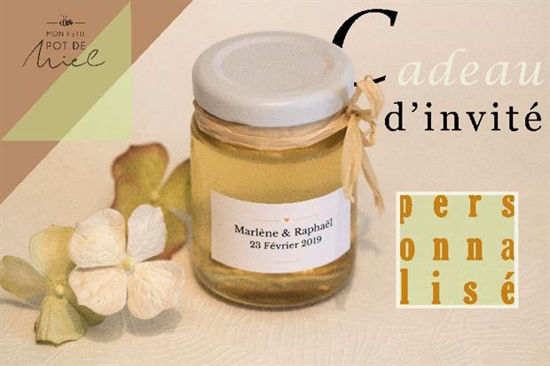 MPPM Cadeau d'invité des petits pots de miel personnalisés