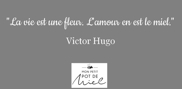 la vie est une fleur. l'amour en est son miel