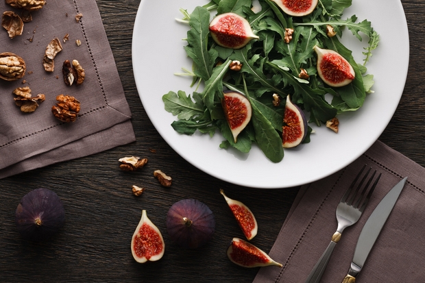 recette de la salade de figues rôties bacon et miel