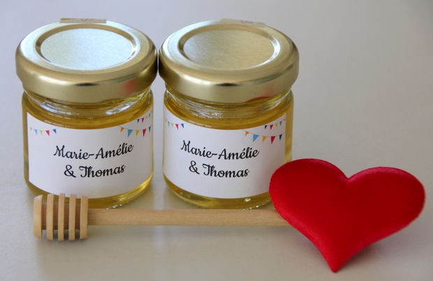 customiser votre cadeau d'invité avec Mon Petit Pot de Miel.com