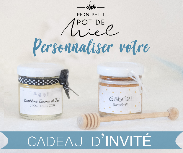cadeau d'invité eco responsable et friendly. offrez du miel à vos invités comme cadeau d'invité