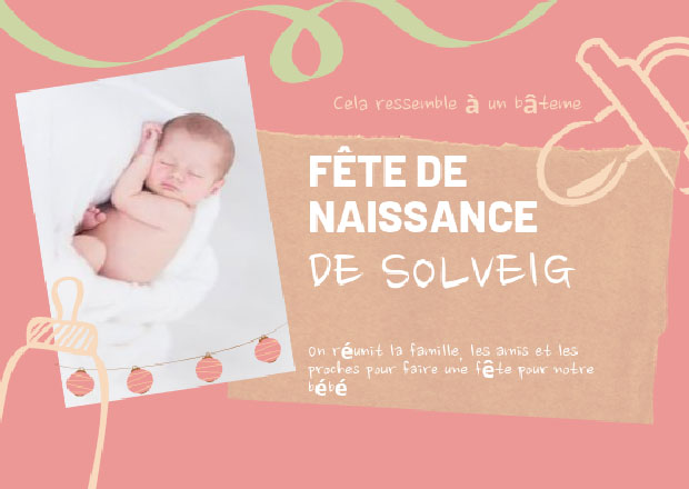faire-part de naissance et de baptême